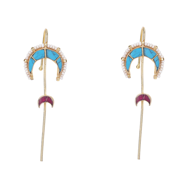 Ekaparna 22k Gold Plated Earpin