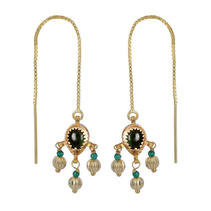 22k Gold Plated Sui Dhaga Svarna Earring
