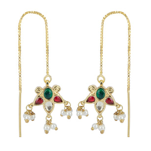 22k Gold Plated Sui Dhaga Aranya Earring