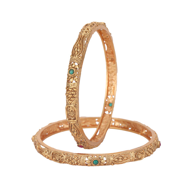 Nisha 22k Gold Plated Bangle