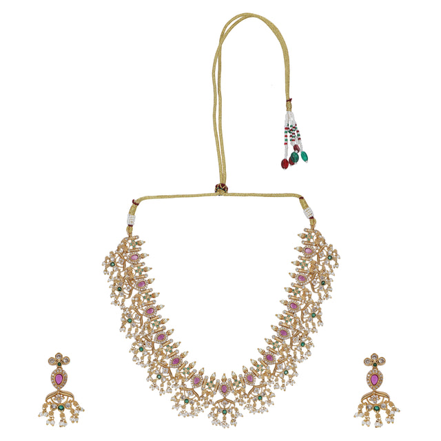 Eesha 22k Gold Plated Necklace Set