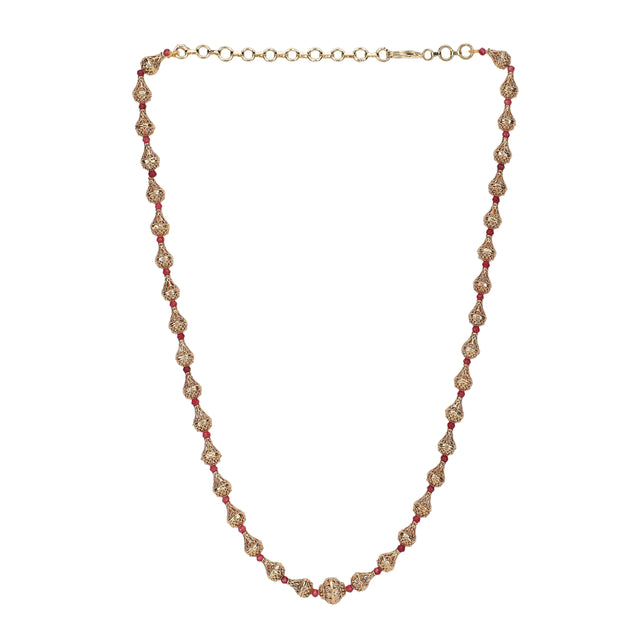 Advika  22k Gold Plated Necklace Set