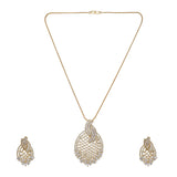 Anusha 22k Gold Plated Pendant Set