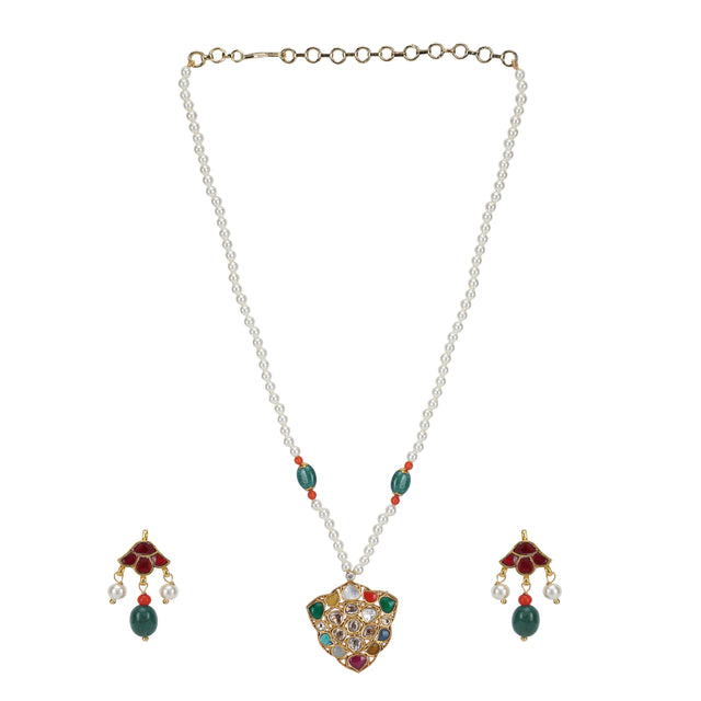 Amara 22k Gold Plated Necklace Set