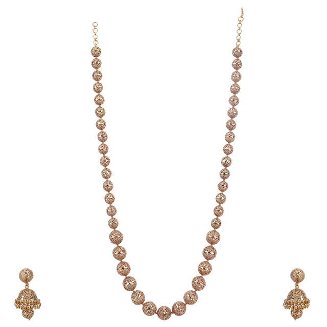 Swarnam - Gold Strings Maheshwar Necklace Set