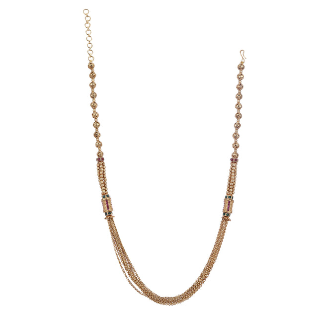 Swarnam - Gold Strings Vshna Necklace Set