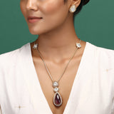 Reyansh Polki Pendant Set