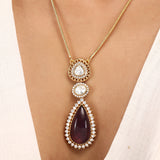 Reyansh Polki Pendant Set