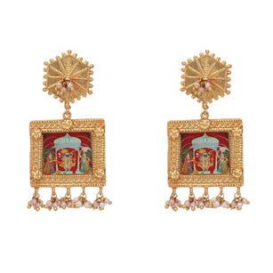 Pichwai Anusha 22k Gold Plated Earring