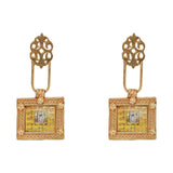 Pichwai Deepa 22k Gold Plated Earring