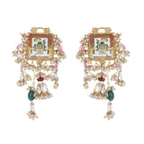 Pichwai Edhitha 22k Gold Plated Earring
