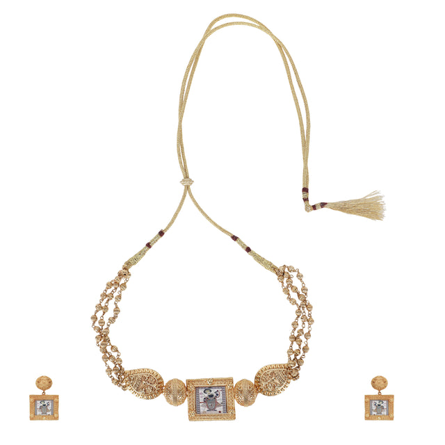 Tahiliani 22k Gold Plated Necklace Set