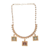 Pichwai  22k Gold Plated Necklace Set