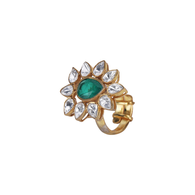 Madhavi 22k Gold Plated Ring