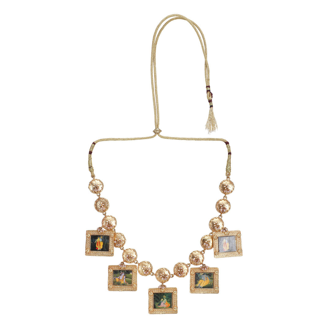 Leela 22k Gold Plated Necklace Set
