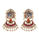 Pichwai Srinath Ji 22k Gold Plated Necklace Set