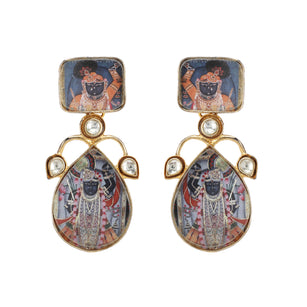 Pichwai Eshana 22k Gold Plated Earring