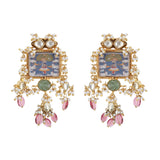 Pichwai Darika 22k Gold Plated Earring