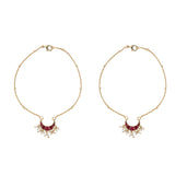 22k Gold Plated Chand Kundan Payal