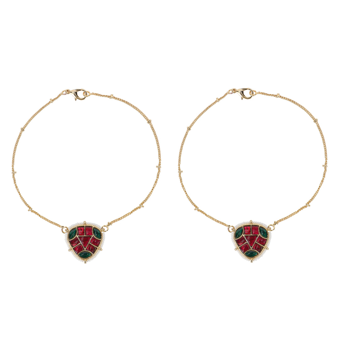22k Gold Plated Tircon Payal