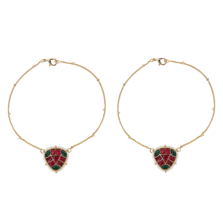 22k Gold Plated Tircon Payal