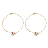 22k Gold Plated Tera Kundan Payal