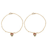 22k Gold Plated Square Payal