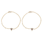 22k Gold Plated Trikon Payal