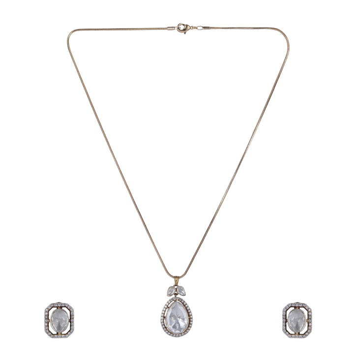 22k Gold Plated Sankranti Nirali Pendant Set