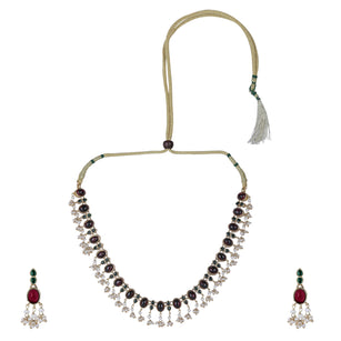 22k Gold Plated Sankranti Garima Necklace Set