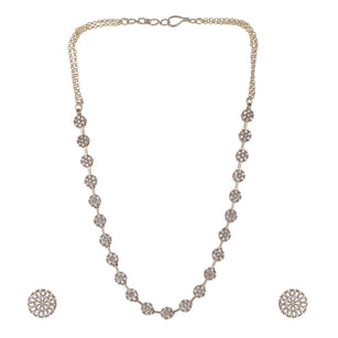 22k Gold Plated Sankranti Hiral Necklace Set