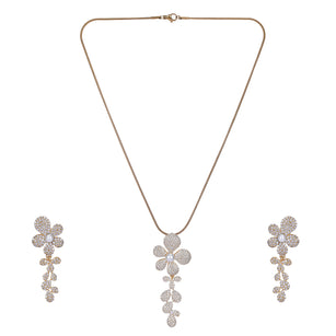 22k Gold Plated Ridhi Vartula Pendant Set