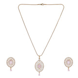 22k Gold Plated Ridhi Mandala Pendant Set