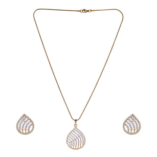 22k Gold Plated Ridhi Shashi Pendant Set