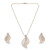 22k Gold Plated Ridhi Vritta Pendant Set