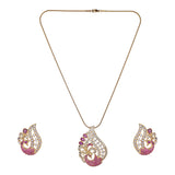 22k Gold Plated Ridhi Gola Pendant Set