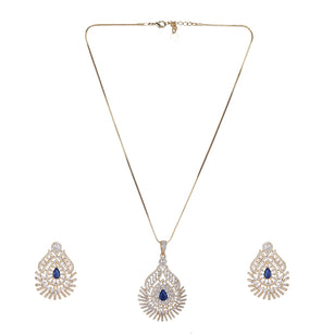 22k Gold Plated Ridhi Kumbha Pendant Set