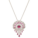 22k Gold Plated Ridhi Lata Pendant Set