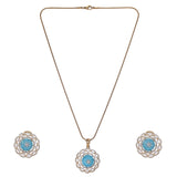 22k Gold Plated Ridhi Shuka Pendant Set