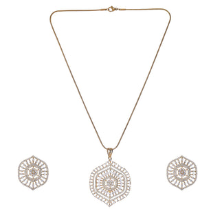 22k Gold Plated Ridhi Ratna Pendant Set