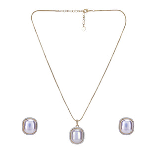 22k Gold Plated Ridhi Beeja Pendant Set