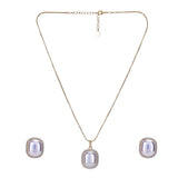 22k Gold Plated Ridhi Beeja Pendant Set