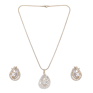 22k Gold Plated Ridhi Naga Pendant Set