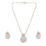 22k Gold Plated Ridhi Srota Pendant Set