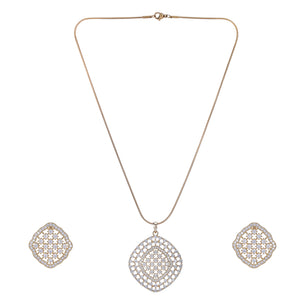 22k Gold Plated Ridhi Prabha Pendant Set