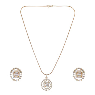 22k Gold Plated Ridhi Chandrika Pendant Set