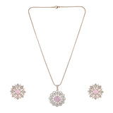 22k Gold Plated Ridhi Megha Pendant Set