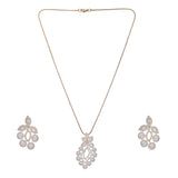 22k Gold Plated Ridhi Ankura Pendant Set