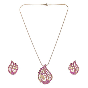 22k Gold Plated Ridhi Hemangi Pendant Set