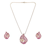22k Gold Plated Ridhi Hemangi Pendant Set
